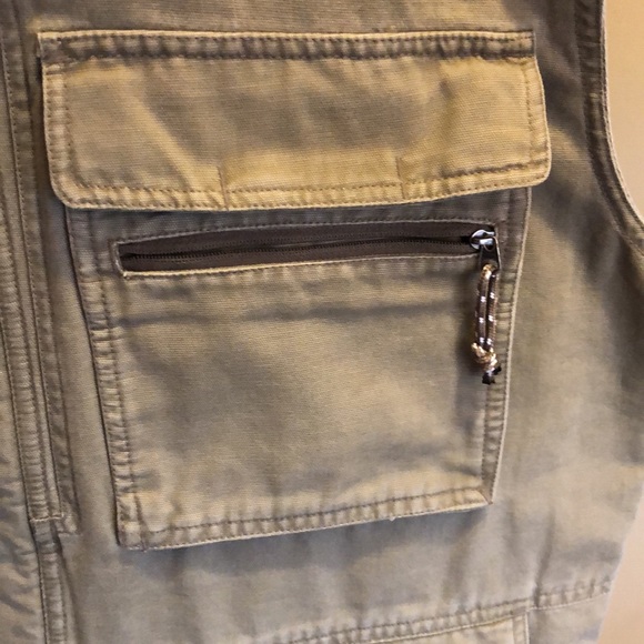 Columbia Sportswear Outdoorsman Khaki Cotton Vest - Picture 2 of 11